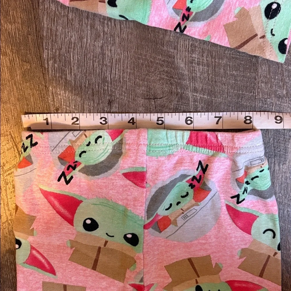 Star Wars Pink Baby Grogu Long Sleeve Pajama Set size 4T